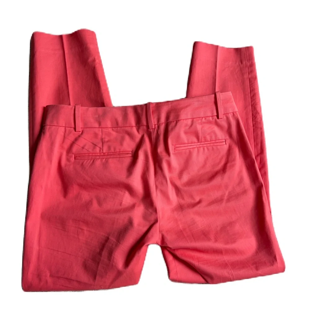 J Crew Cafe Capri chino pants 2 coral